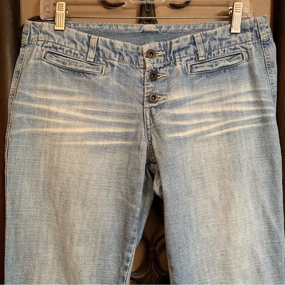 🦋SALE Y2K Lucky Brand Dungarees Flared Plaza Jeans - Picture 3 of 11